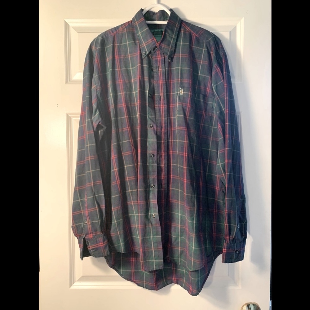 Plaid button down